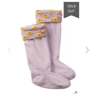 Hunter Tall Floral Cuff Boot Socks